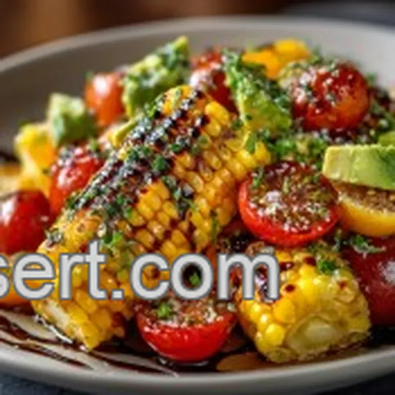 The Summer Fiesta Charred Corn Tomato and Avocado Salad