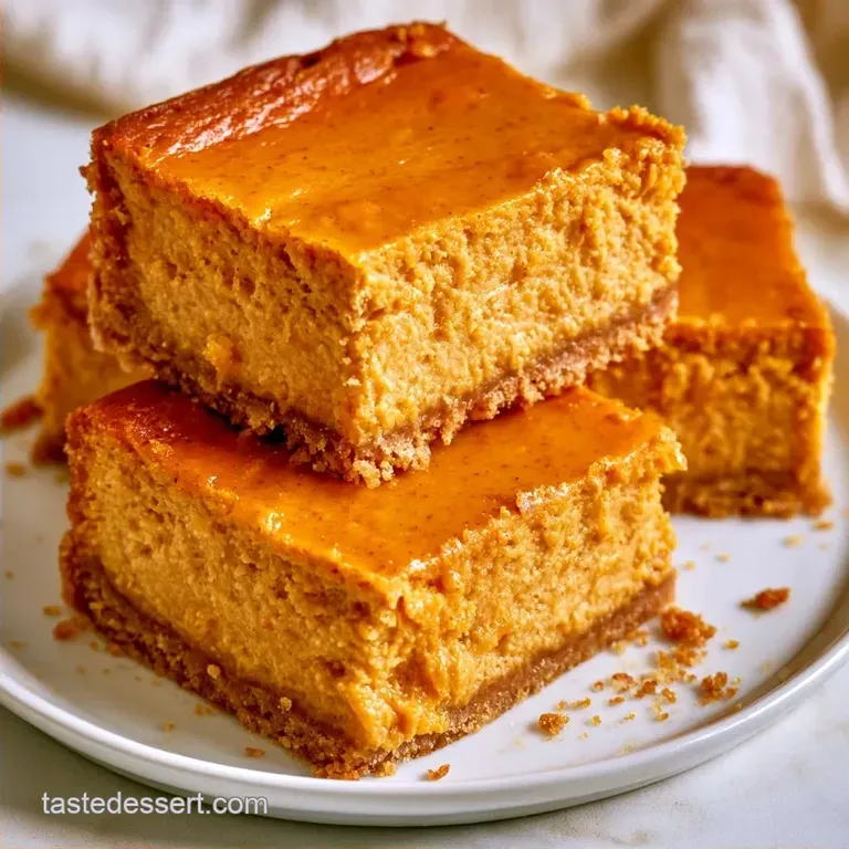 Rich Cheesecake Pumpkin Pie Bars