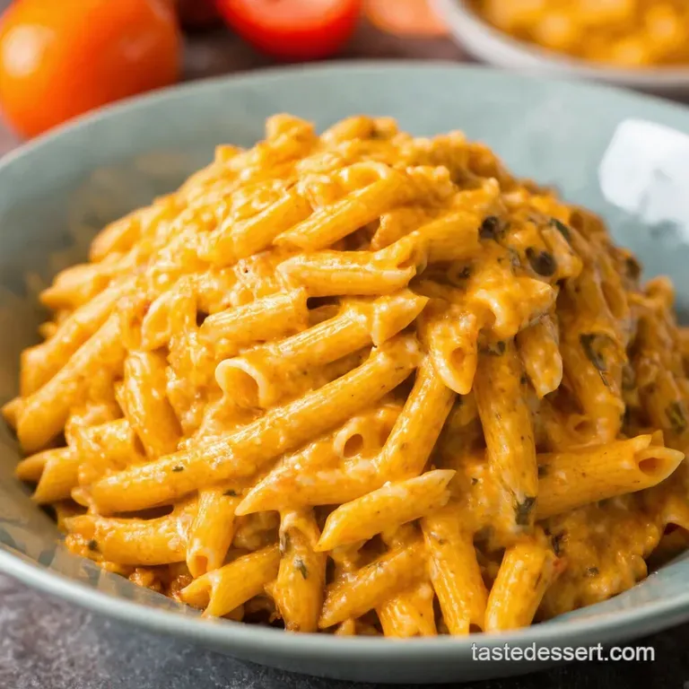 Cheesy Taco Pasta Fiesta presentation