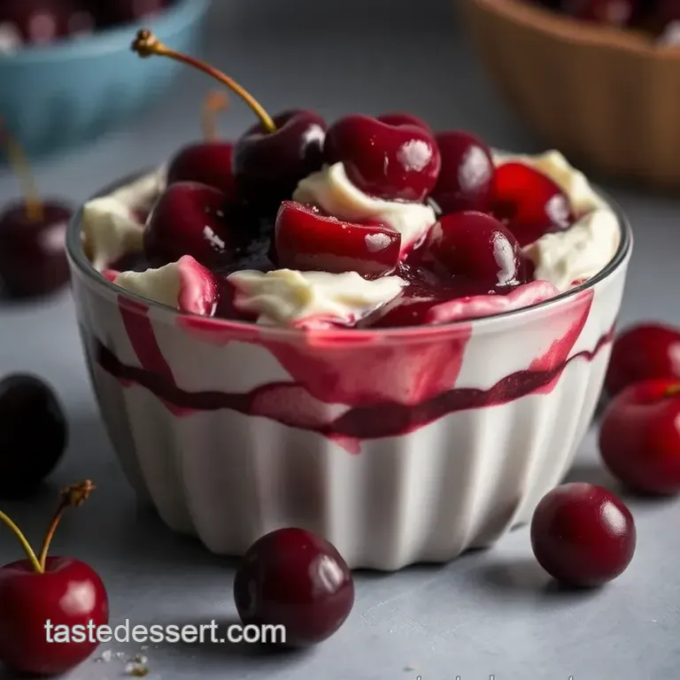 Cherry Cream Cheese Delight presentation