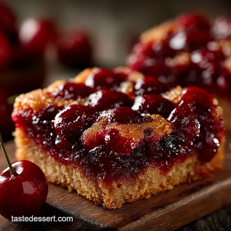 Cherrylicious 3Ingredient Dump Cake presentation