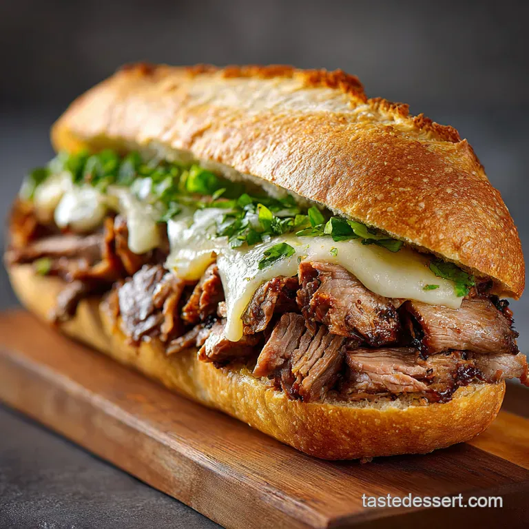 Chicago Italian Beef Sandwich a Taste of the Windy City presentation