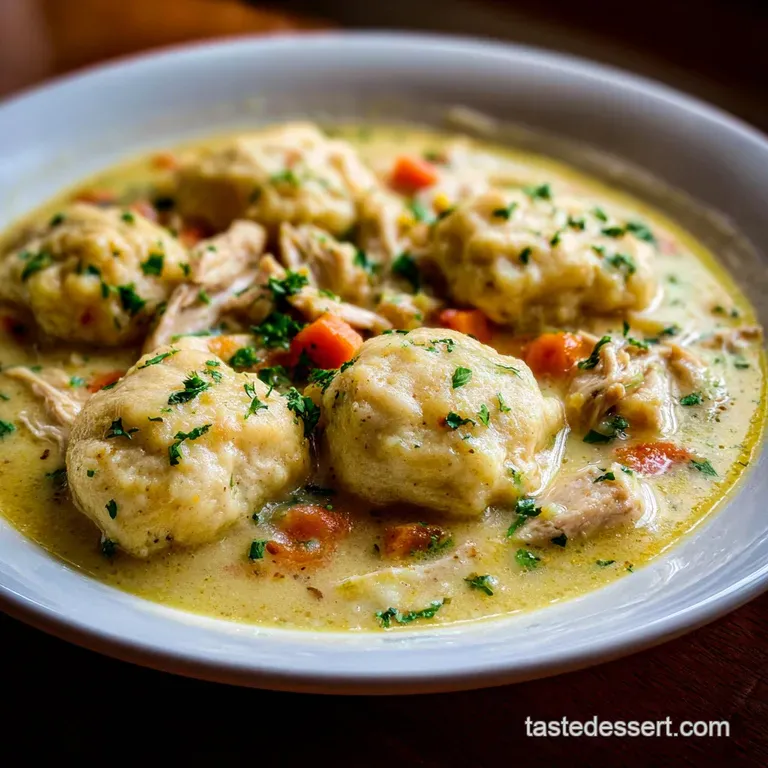 Chicken and Dumplings with Biscuits