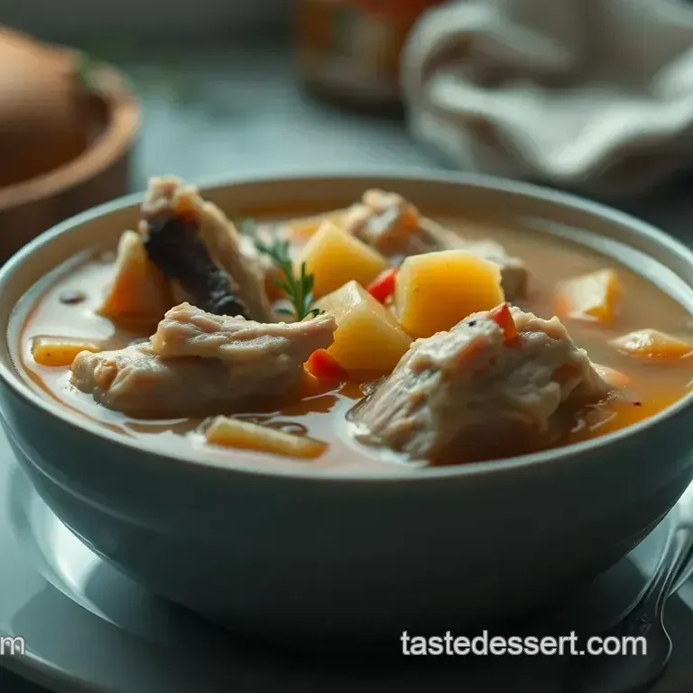Chicken Carcass to Comfort: Hearty Homemade Soup