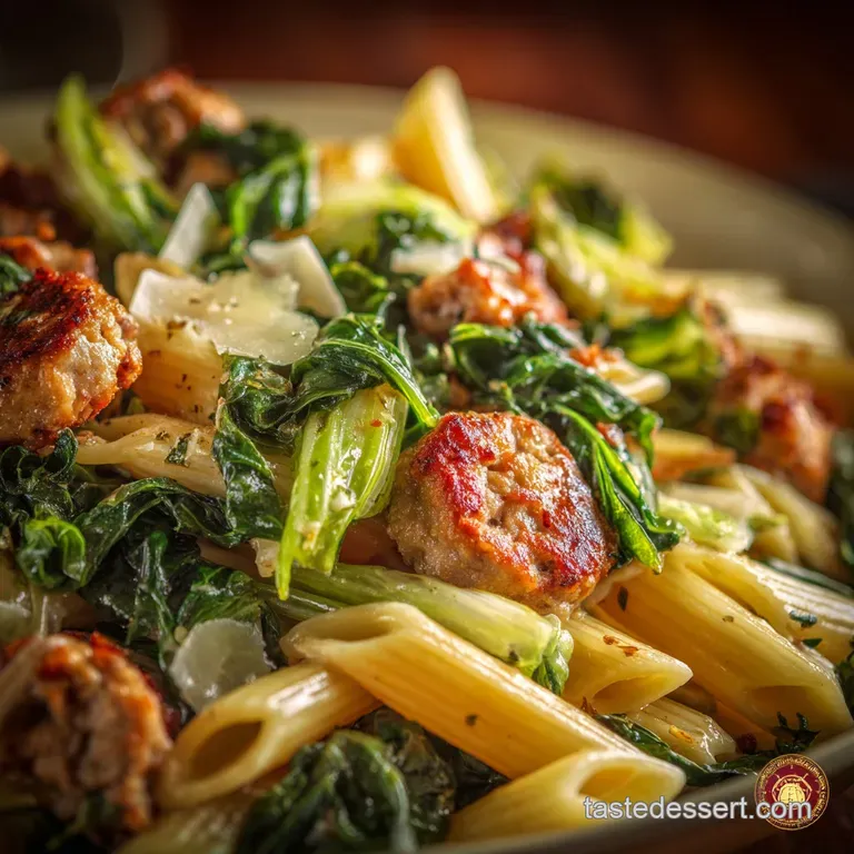 Pasta with Italian Chicken Sausage Escarole and Be: The One-Pan Weeknight Job