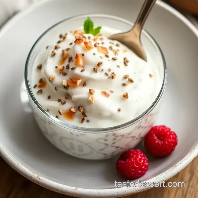 Chill Coconut Chia Seed Pudding Delight presentation