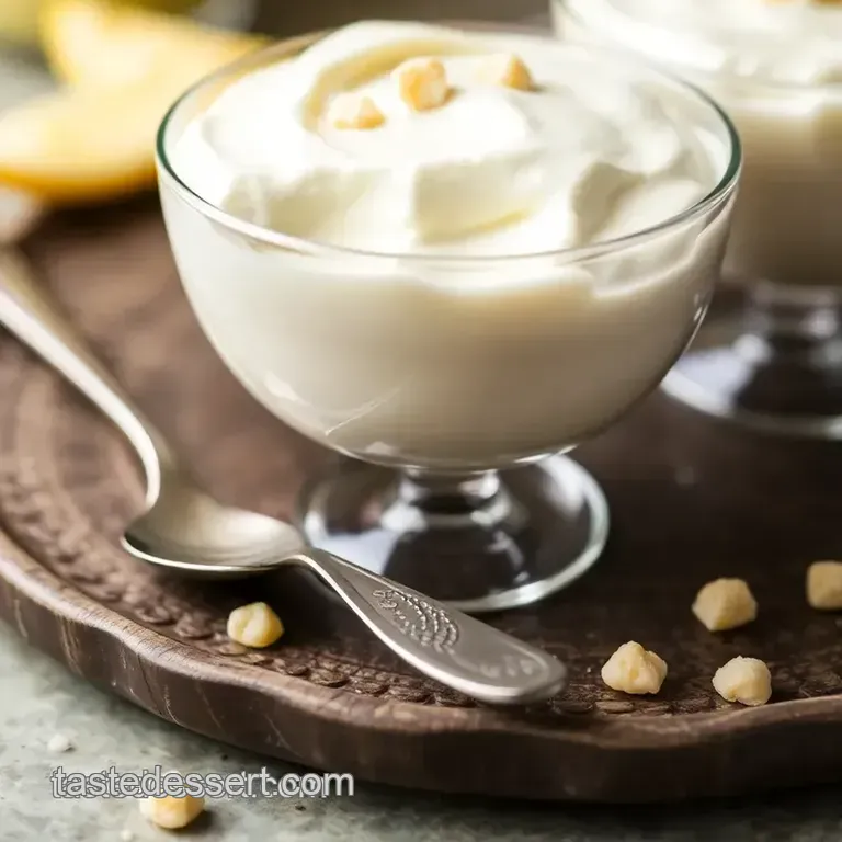 Chill Goat Cheese Dreamy Dessert presentation