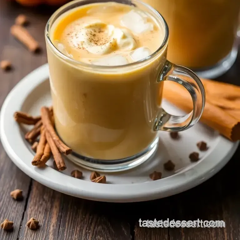 Chill Iced Pumpkin Creamy Delight presentation