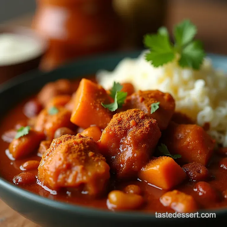 Chipotle Chicken Sweet Potato Chili a Weeknight Winner presentation