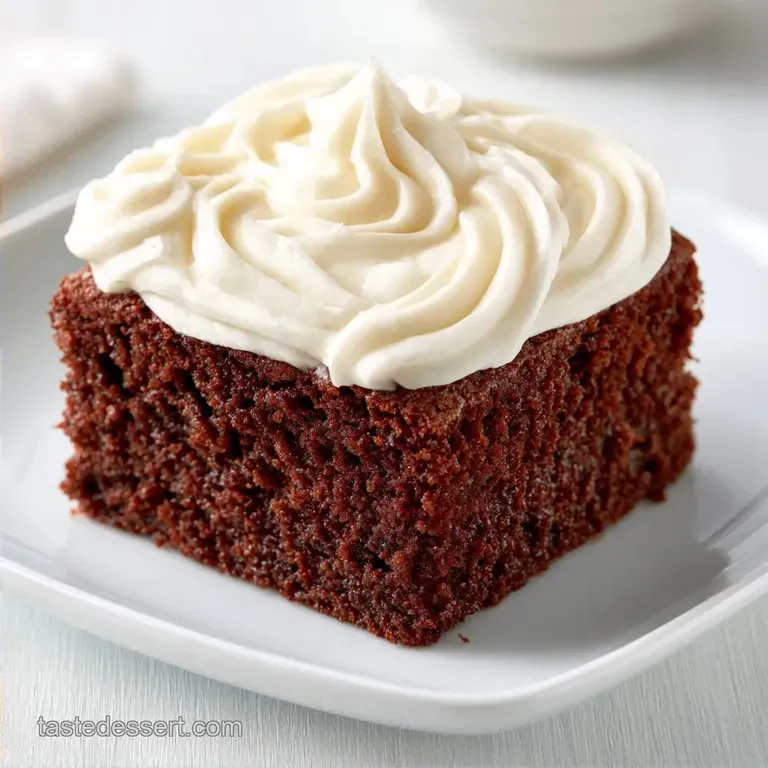 Easy Chocolate Cake with Cream Cheese Filling