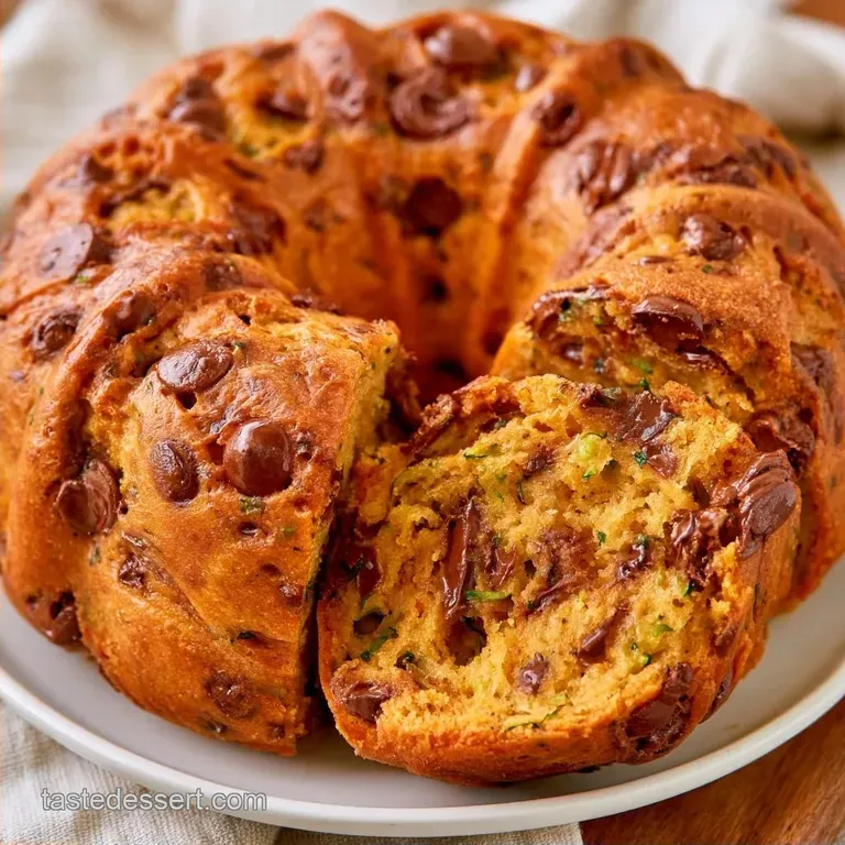 Tender Chocolate Chip Zucchini Bundt Cake