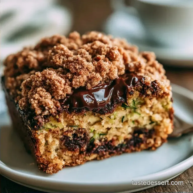 Moist Chocolate Chip Zucchini Coffee Cake
