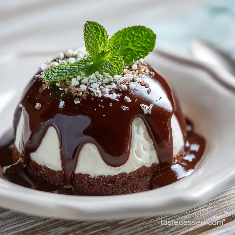Elegant Chocolate Mascarpone Dome Dessert