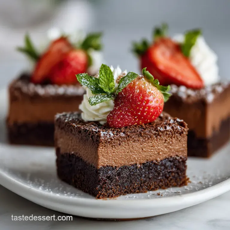 Chocolate Mousse Brownies: Dual Texture Delight