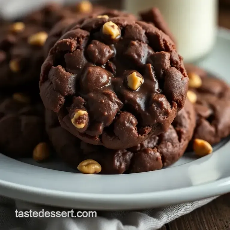 Chocolate Peanut Butter No-Bake Cookies: the Brit-Approved Cheat Treat presentation