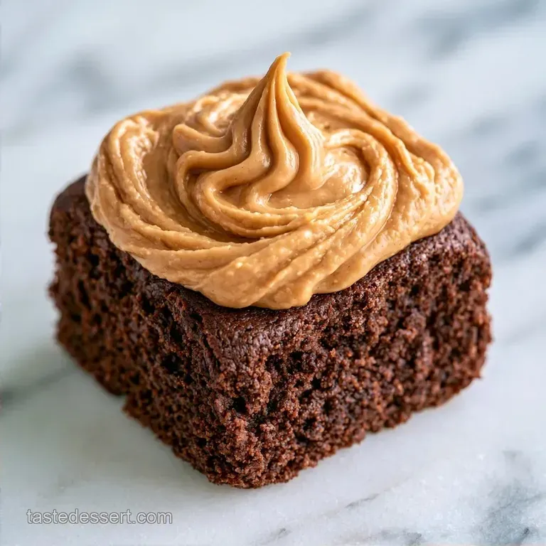 Chocolate Peanut Butter Sheet Cake: Reduced Sugar