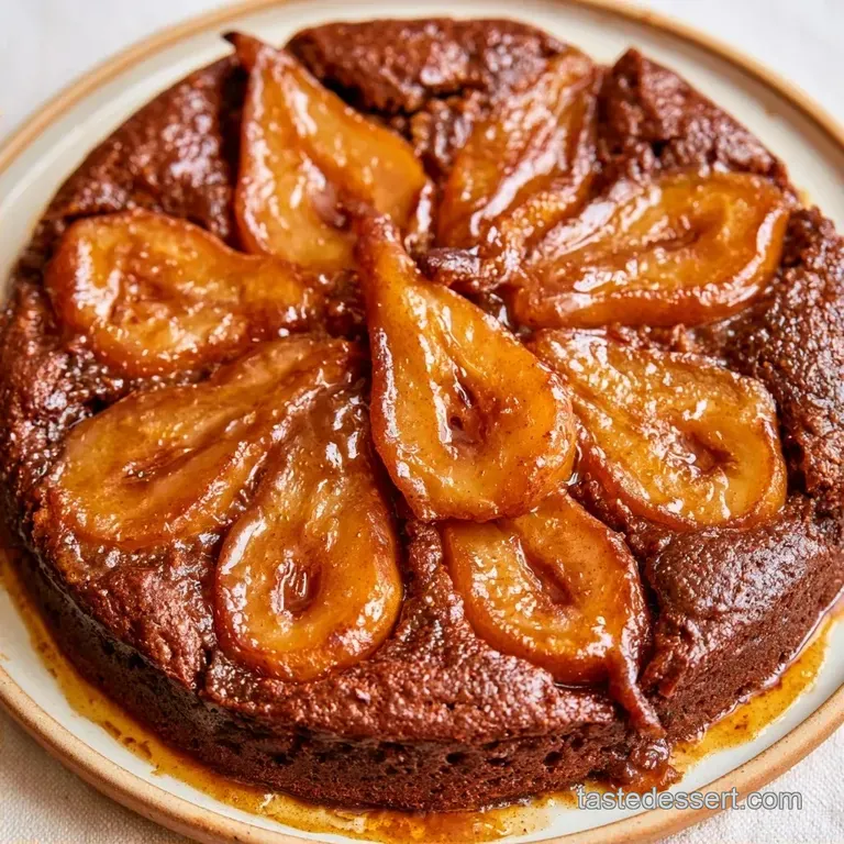 Moist Chocolate Pear Cake