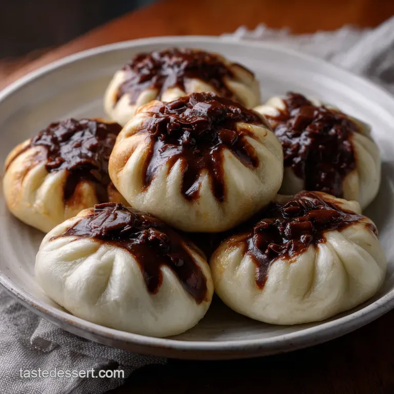 The Best Chocolate Steamed Buns Recipe presentation