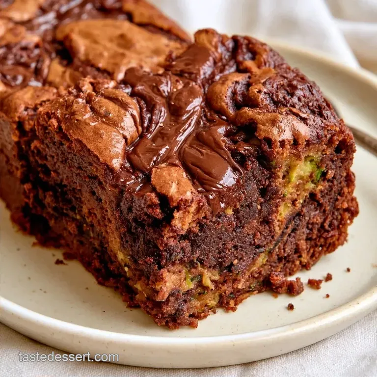 Chocolate Swirl Zucchini Sheet Cake with Applesauce