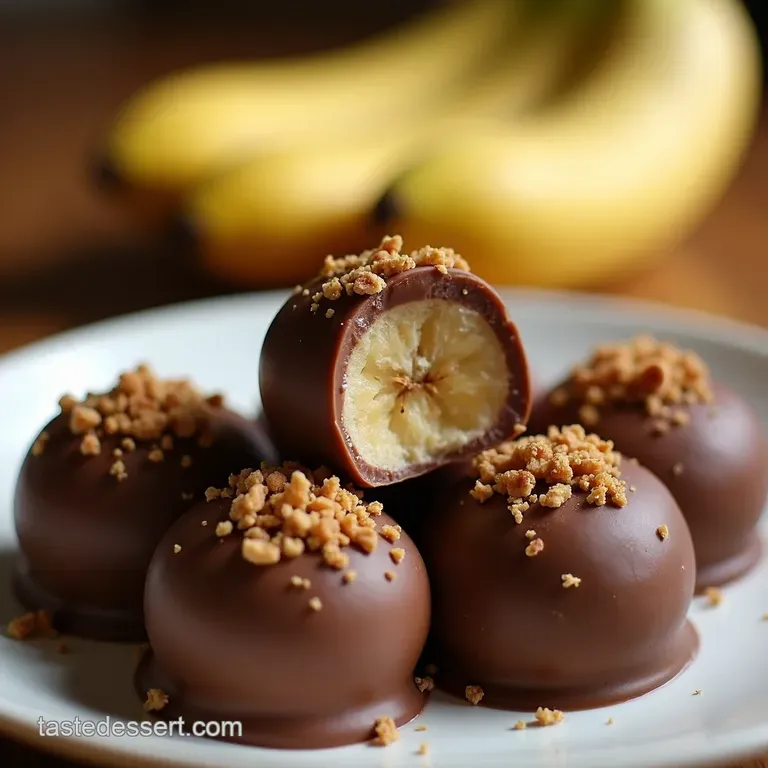 Choctastic Frozen Banana Bonbons presentation