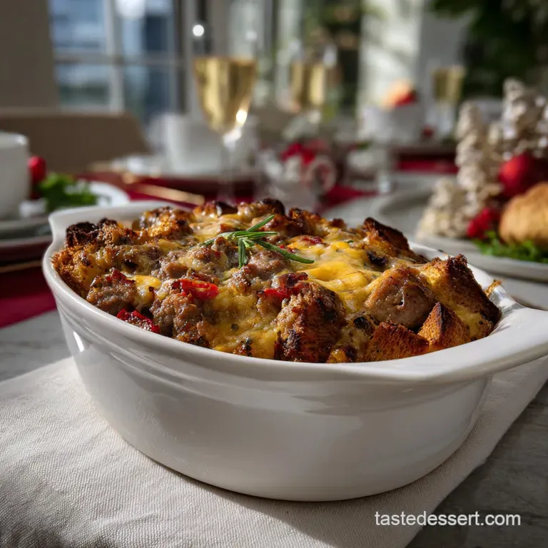 Christmas Morning Casserole with Sausage