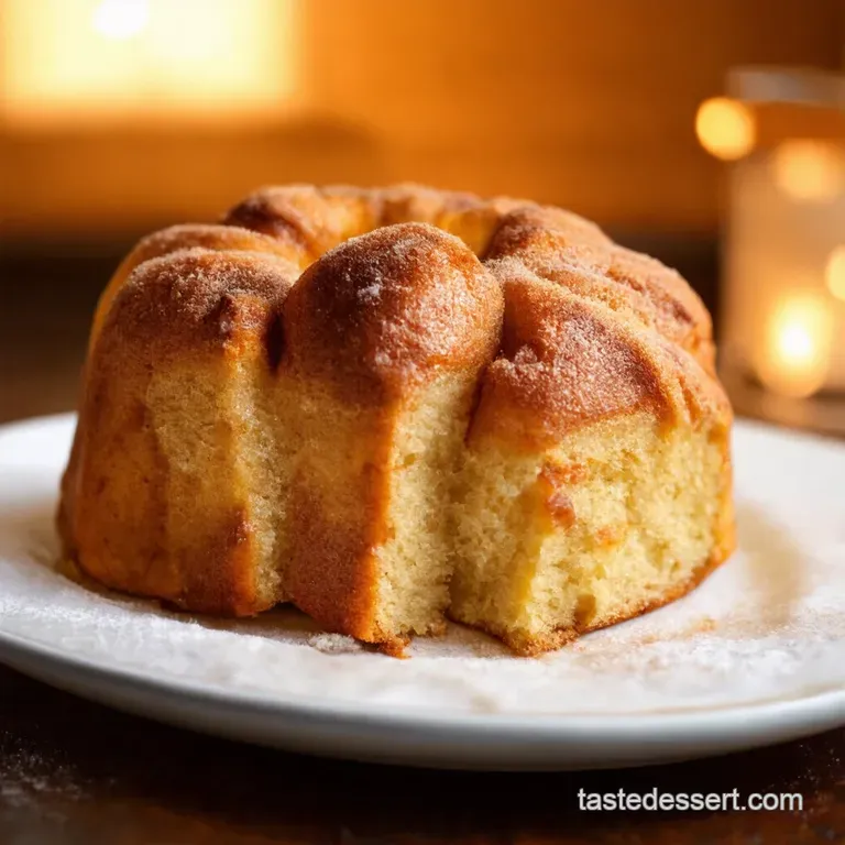 Cinnamon Roll Pullapart Monkey Bread presentation