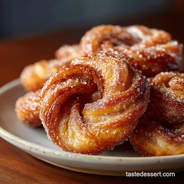 Cinnamon Sugar Twist Donuts: Airy Dough