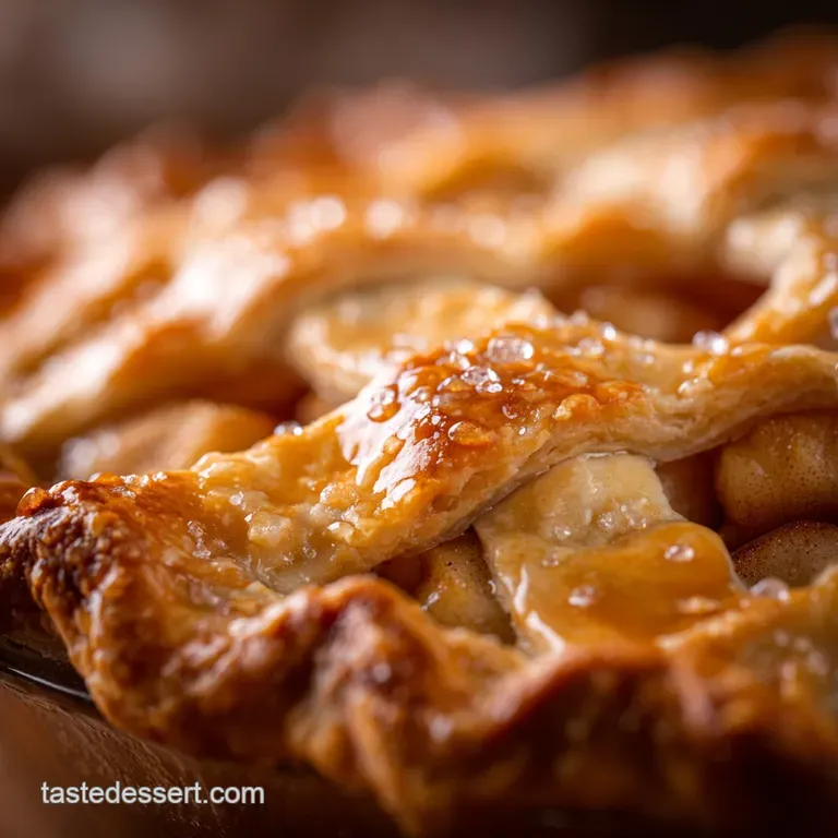 Apple Pie Recipe: the Chefs Classic All-Butter Flaky Crust presentation