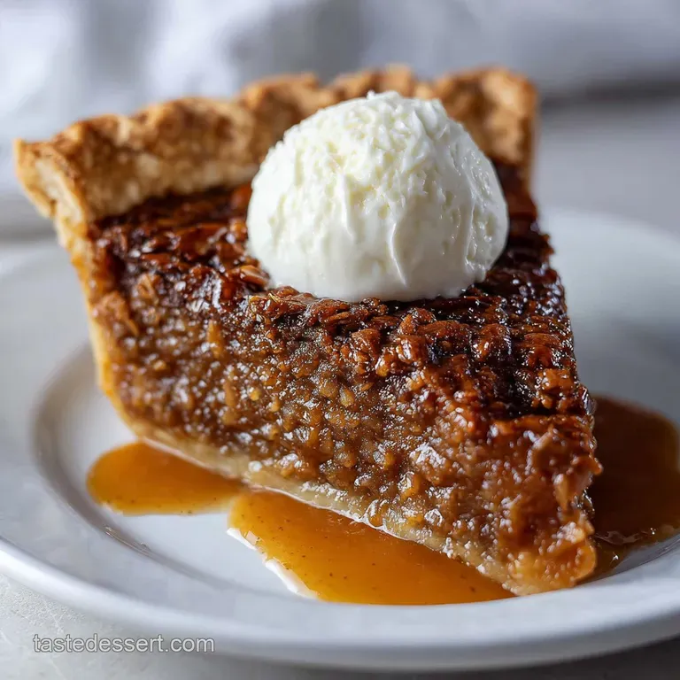 Amish Oatmeal Pie: The Sticky Toffee Custard