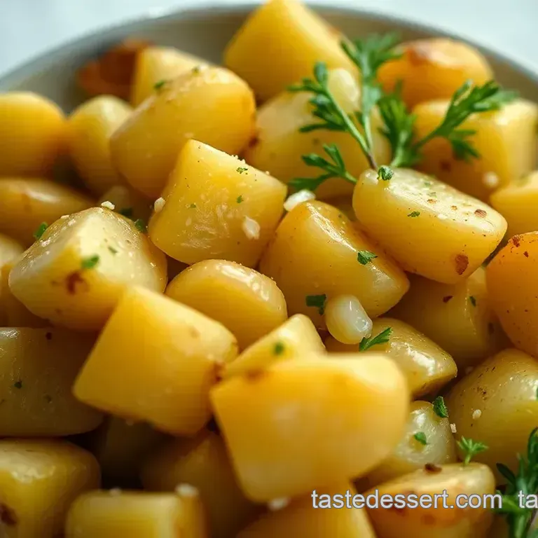 Classic Boiled Potatoes with Garlic and Herbs