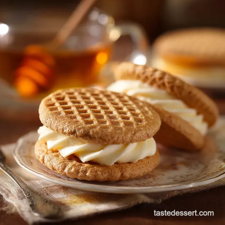 Cream Wafer Cookie Sandwiches: Our Classic Recipe for Afternoon Tea presentation