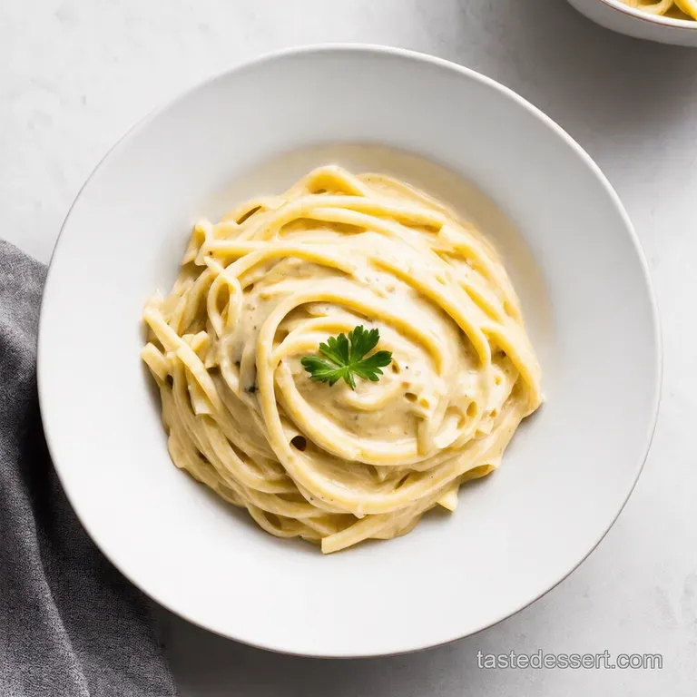 Classic Creamy Dreamy Alfredo Sauce presentation
