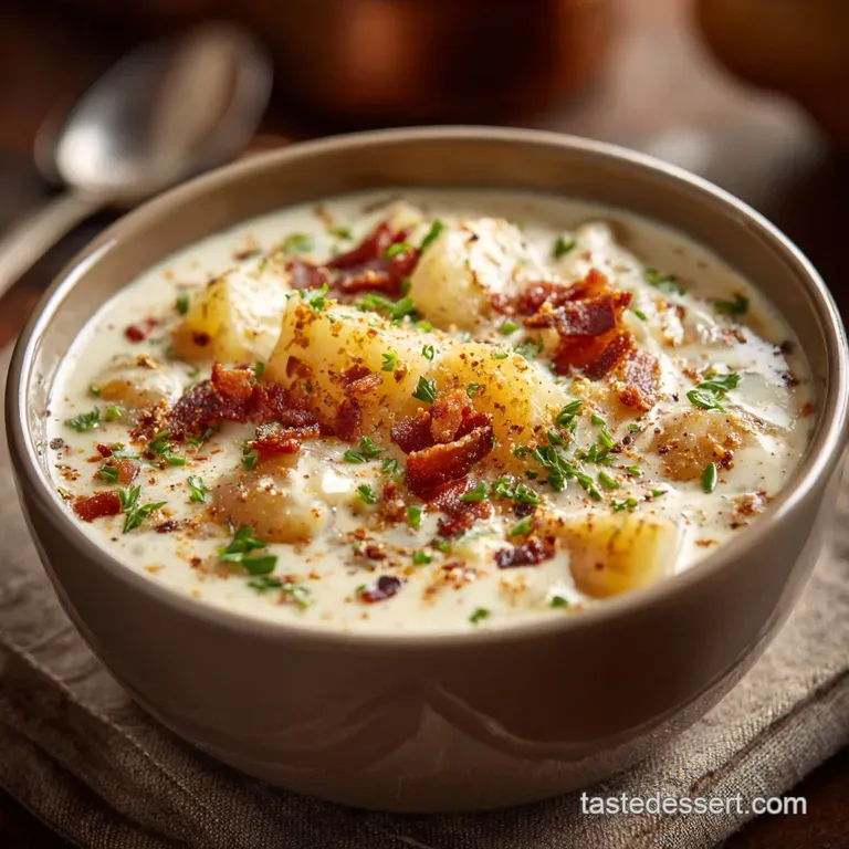 Irish Potato Soup Classic Creamy Comfort in One Pot presentation