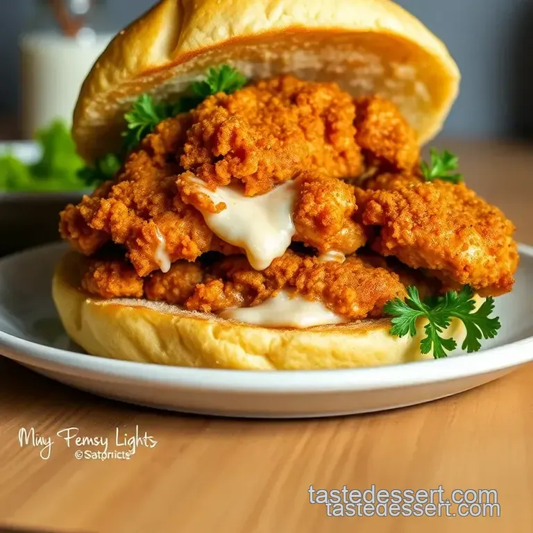 Classic Crispy Chicken Sandwich presentation