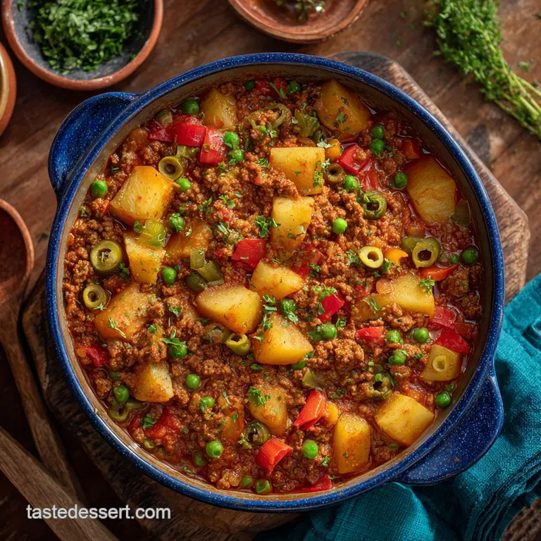 The Briny Classic Authentic Cuban Picadillo with Olives and Capers