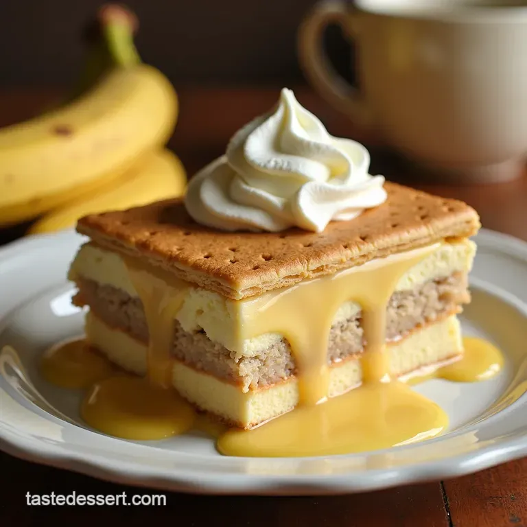 The Real Deal Classic Southern Homemade Banana Pudding with Vanilla Wafer Layers presentation