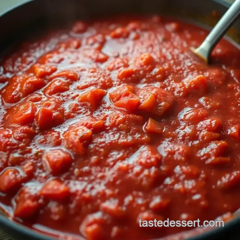 Classic Homemade Pizza Sauce presentation