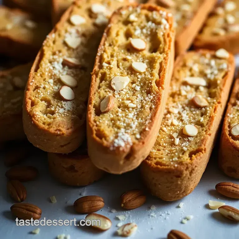 Classic Italian Biscotti: Twice-Baked Crunchy Almond Cookies presentation