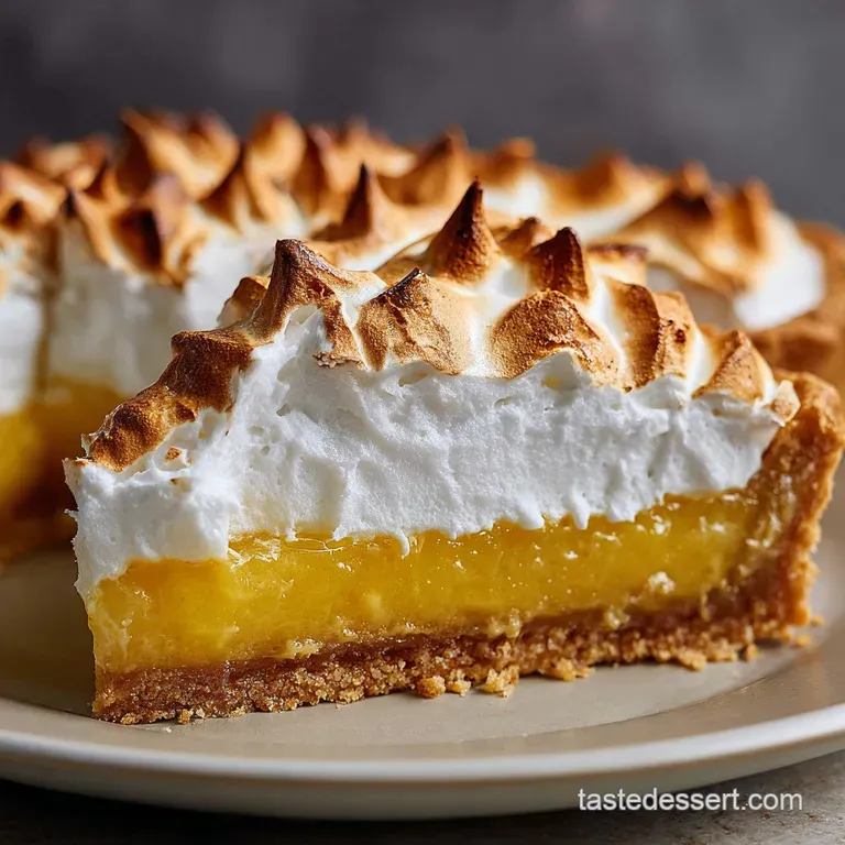 Lemon Meringue Pie: the Zesty Billow Chefs Classic Recipe presentation