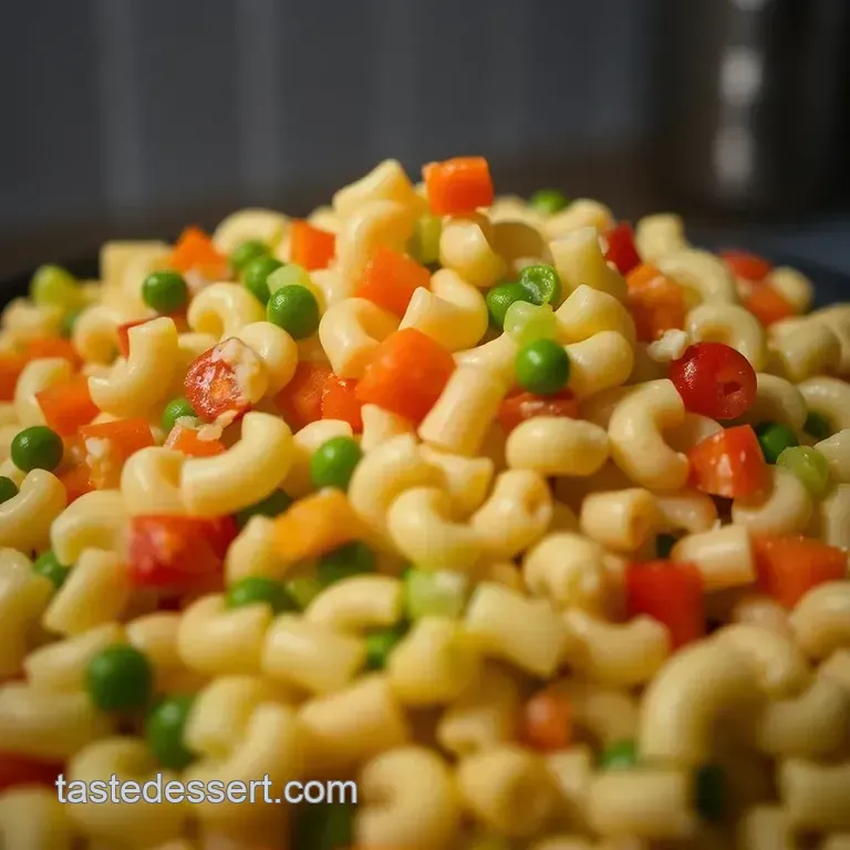 Classic Mac Salad: a Creamy and Delightful Hawaiian Side Dish presentation