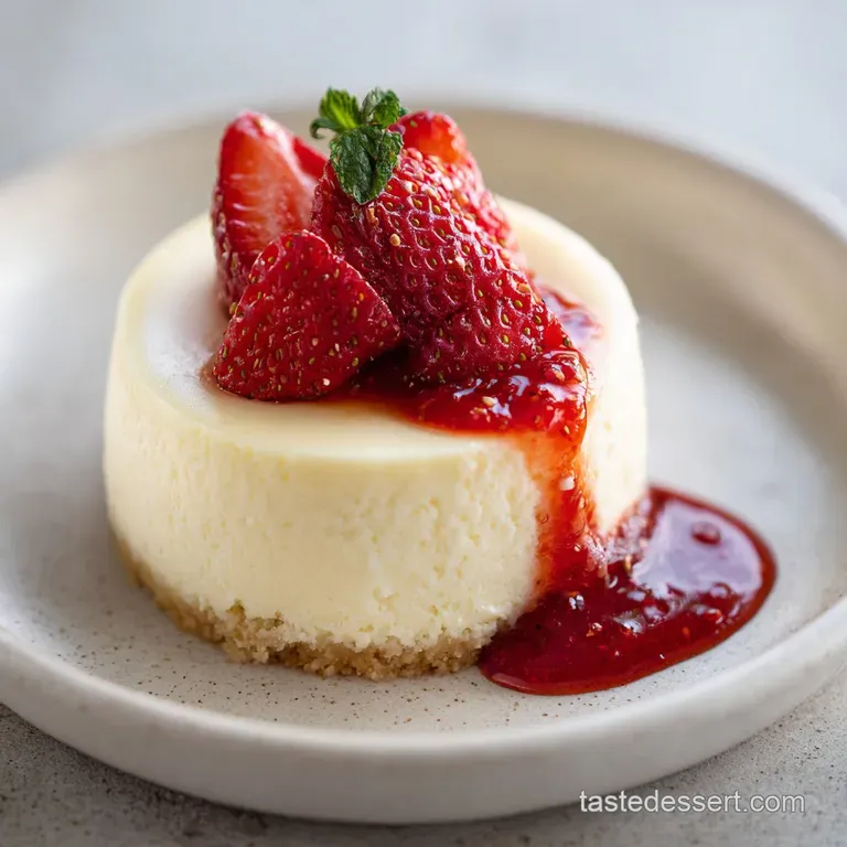 Elegant slice of cheesecake with a dollop of whipped cream and fresh raspberry. Delicate crumb and creamy filling visible.