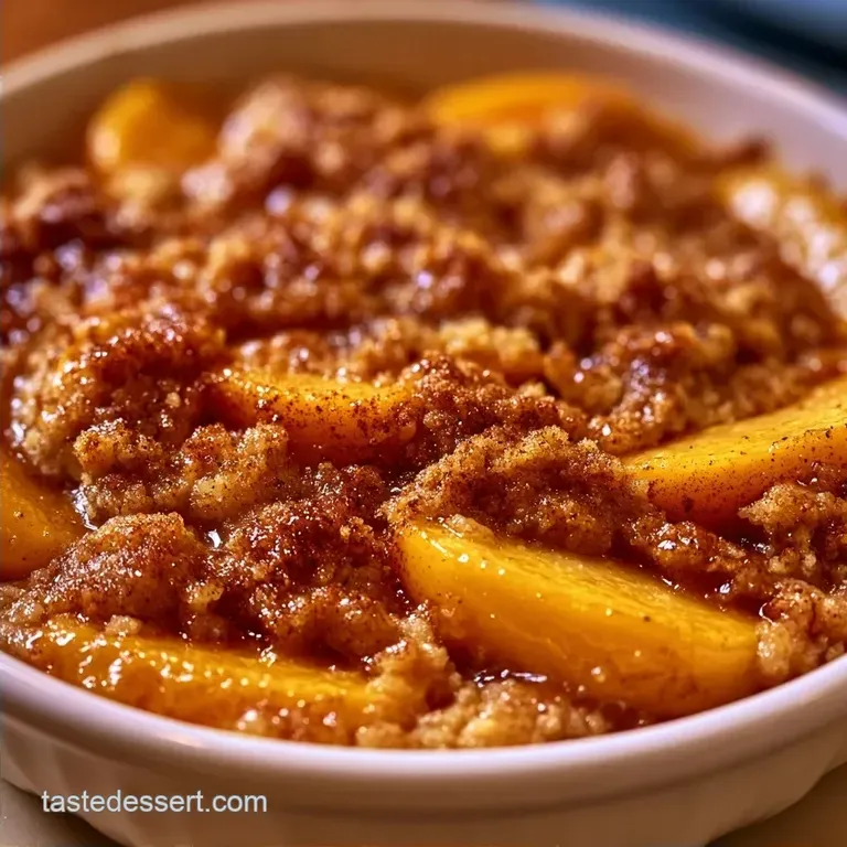 Classic Peach Dump Cake in 70 Minutes