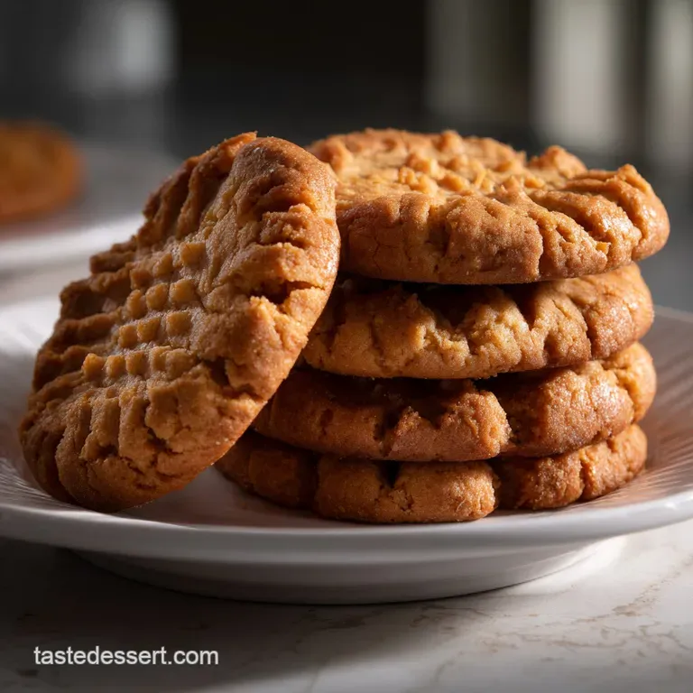 Classic Peanut Butter Cookies Recipe presentation
