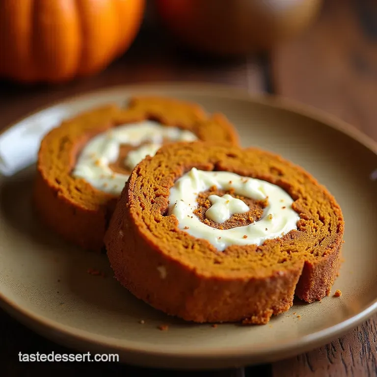 The Ultimate Autumn Hug Classic Spiced Pumpkin Roll presentation
