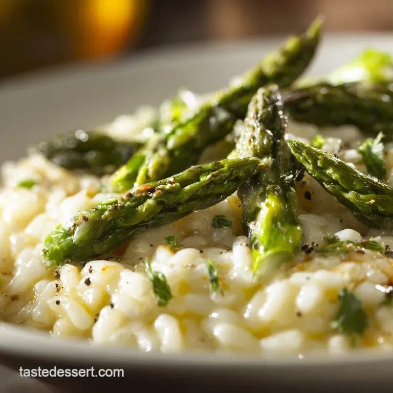 Spring Asparagus Risotto: Bright Creamy Al Dente Perfection presentation