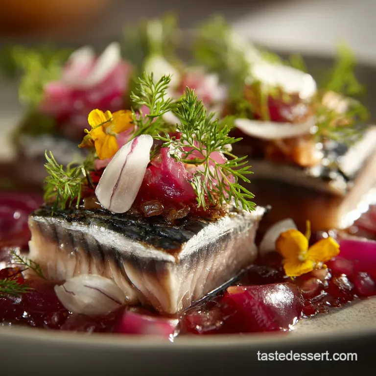Pickled Herring: Classic Sweet and Sour Nordic Style presentation