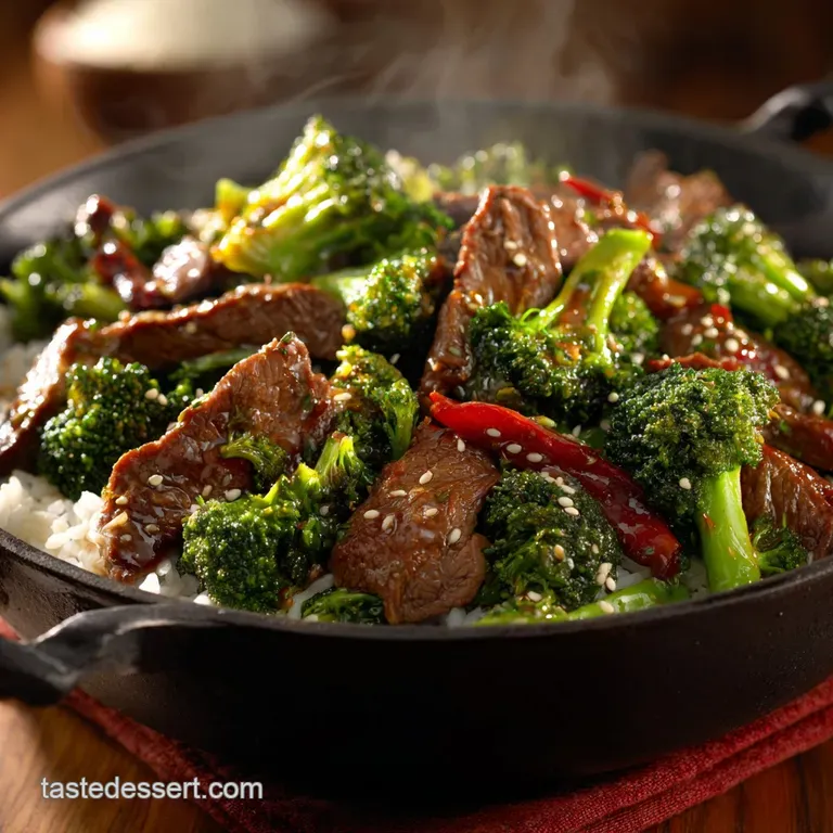 Broccoli Beef: Better Than Takeout Cantonese Stir-Fry presentation