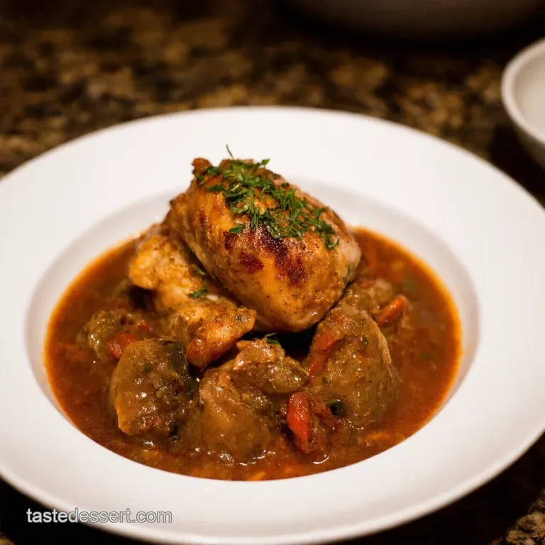 Clinton Kellys Cozy Chicken Osso Buco with Creamy Polenta presentation