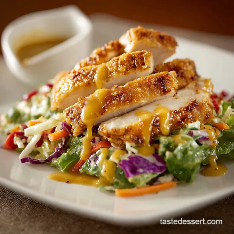 Coconut Chicken Salad with Warm Honey Mustard Vina: The Ultimate Crispy Summer Showstopper