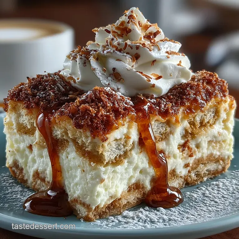 Tropical Dream the Ultimate Nobake Coconut Tiramisu presentation